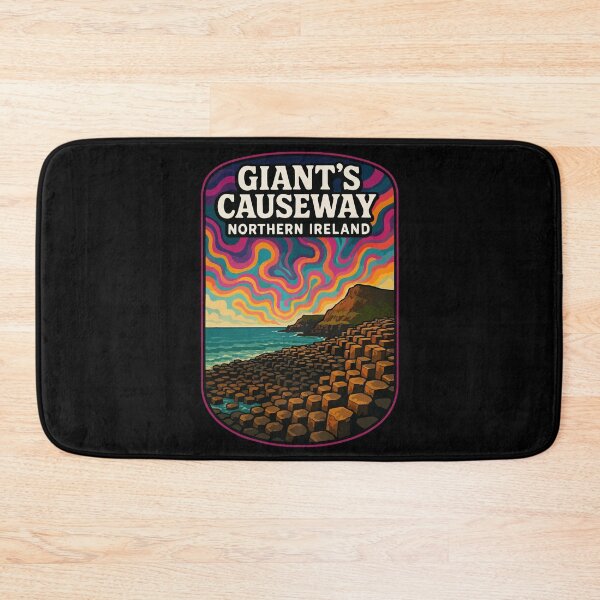 Item preview, Giant's Causeway Ireland Trippy Art Travel designed and sold by TomFrontierArt.