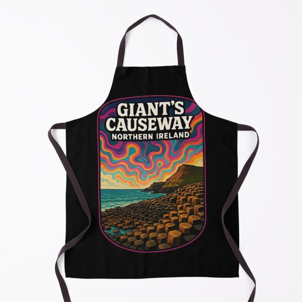 Item preview, Giant's Causeway Ireland Trippy Art Travel designed and sold by TomFrontierArt.