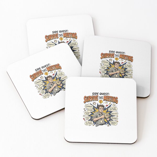 Item preview, Side Quest Survive This Meeting Funny Corporate Office Humor designed and sold by Fenay Designs.