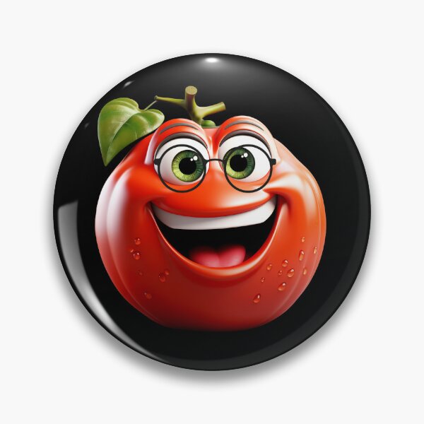 Item preview, Happy Tomato Character – Cute Smiling Fruit Design designed and sold by MargaretaArt.