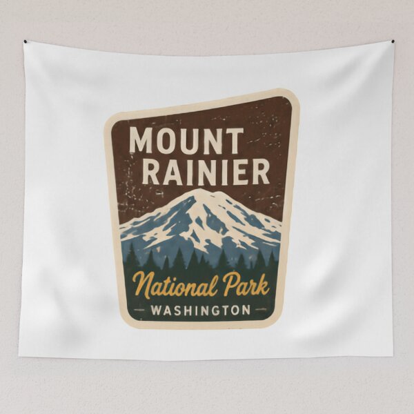 Item preview, Mount Rainier National Park Washington Travel Hiker Souvenir designed and sold by Simsimah26Parks.