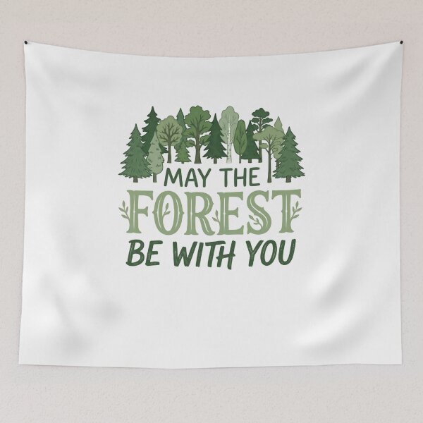 Item preview, May The Forest Be With You Nature Lover Outdoors Forest Enthusiast designed and sold by Simsimah26Parks.