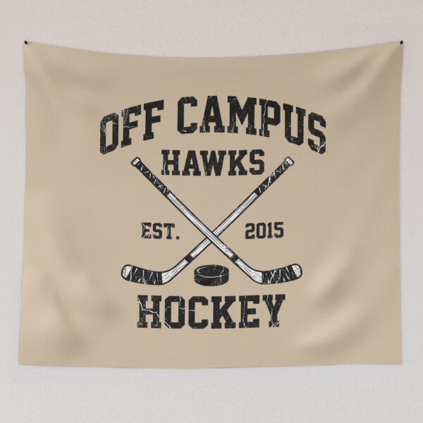Item preview, Off Campus Hawks Hockey Vintage T-Shirt designed and sold by kittens2doggy.