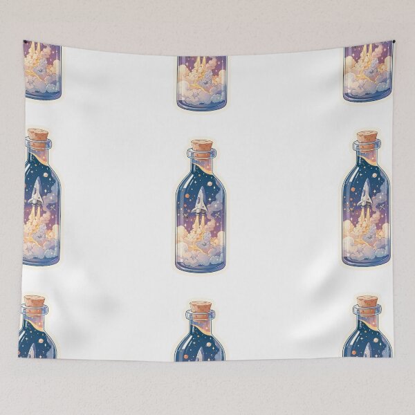 Item preview, Space ship in a bottle designed and sold by MendaciousMina.