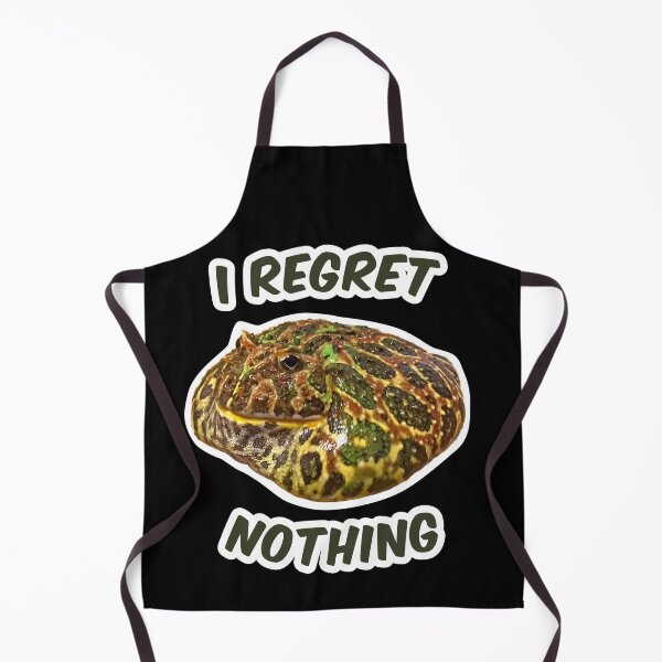 Item preview, "I Regret Nothing" Funny Chubby Horned Frog designed and sold by Jakkuri.
