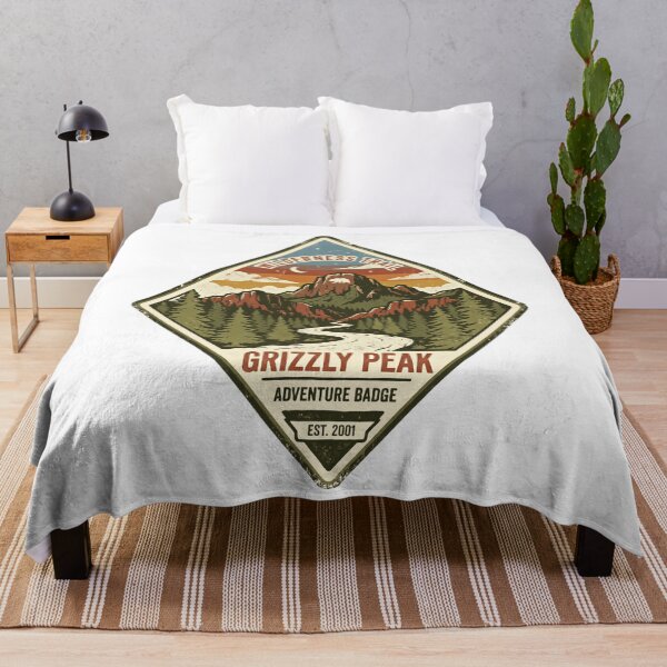 Item preview, Wilderness Trail Grizzly Peak Adventure Badge Mountain Hiking Camping Explorer designed and sold by Simsimah26Parks.