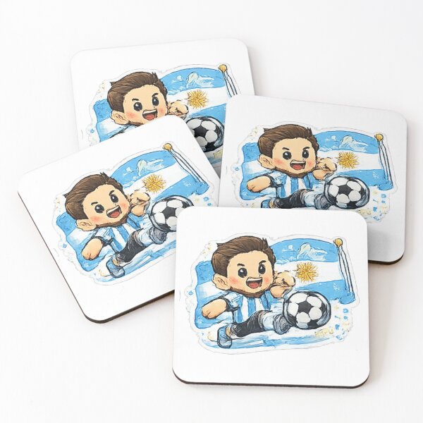 Item preview, Cute Argentina Soccer Player Cartoon | Argentina Football Fan World Cup Graphic Tee designed and sold by myteesmypassion.