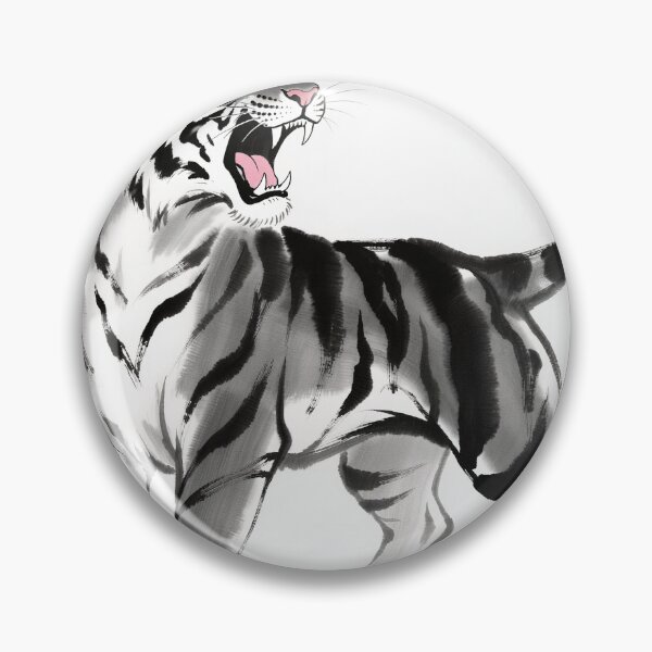 Item preview, Jyakuniku Kyoshoku - Law of the Jungle Tiger Sumi-e⁠ designed and sold by bon-bono196.