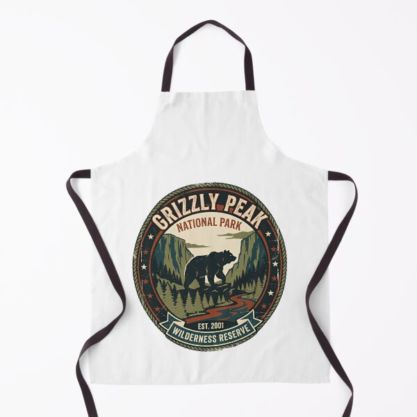 Item preview, Grizzly Peak National Park Est. 2001 Wilderness Reserve Grizzly Bear Outdoor Adventure Hiker Nature Lover designed and sold by Simsimah26Parks.