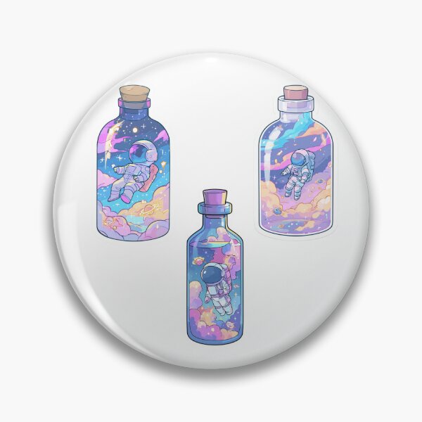 Item preview, Mini astronauts in a bottle sticker pack designed and sold by MendaciousMina.