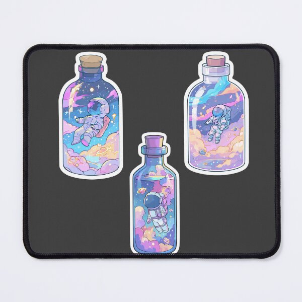 Item preview, Mini astronauts in a bottle sticker pack designed and sold by MendaciousMina.