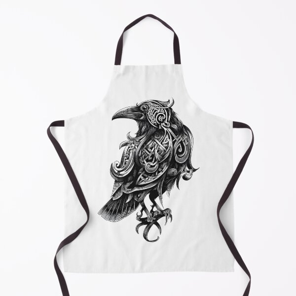Item preview, Black Raven Norse Tattoo Design Emblem designed and sold by GrinGalore.
