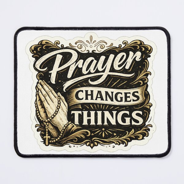 Item preview, Prayer Changes Things Christian Sticker designed and sold by Omanut Studio — By Ashwin..