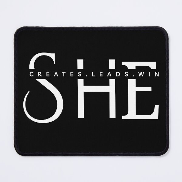 Item preview, SHE Creates Leads Win |White Luxury Editorial Typography designed and sold by Typomuse-studio.