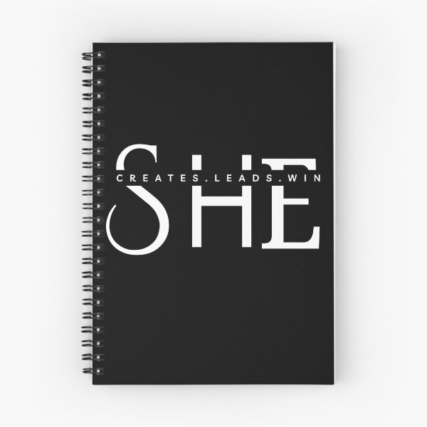 Item preview, SHE Creates Leads Win |White Luxury Editorial Typography designed and sold by Typomuse-studio.