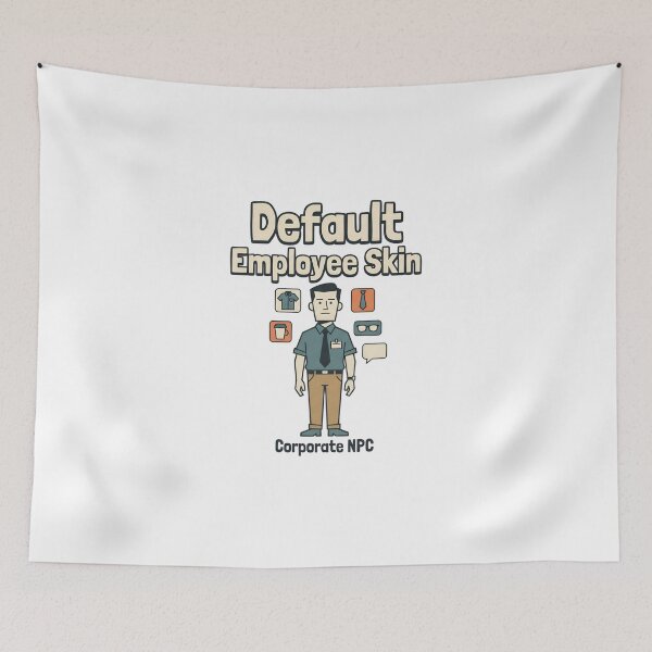Item preview, Default Employee Skin Corporate NPC Funny Office Worker Design designed and sold by Fenay Designs.