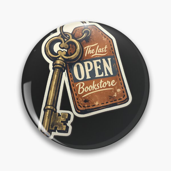 Item preview, The Last Open Bookstore Key Illustration designed and sold by Naviora.