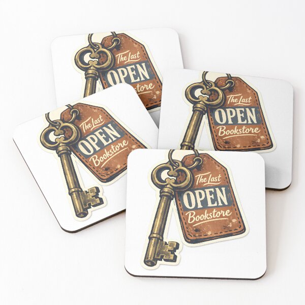 Item preview, The Last Open Bookstore Key Illustration designed and sold by Naviora.