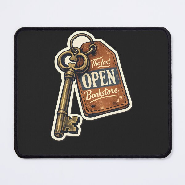 Item preview, The Last Open Bookstore Key Illustration designed and sold by Naviora.