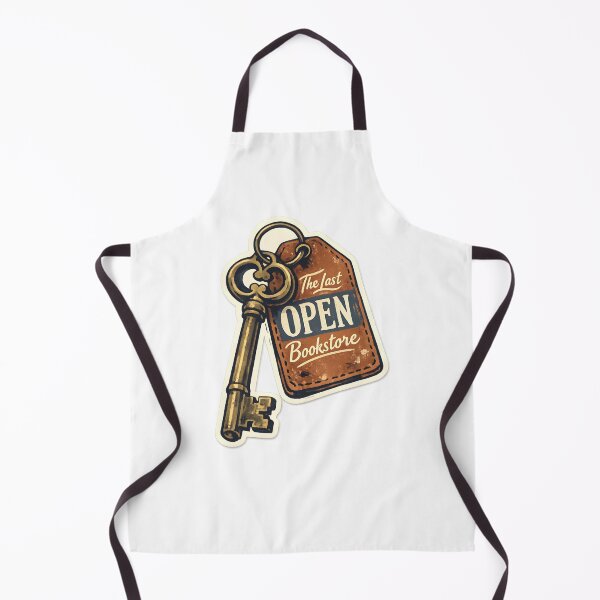 Item preview, The Last Open Bookstore Key Illustration designed and sold by Naviora.