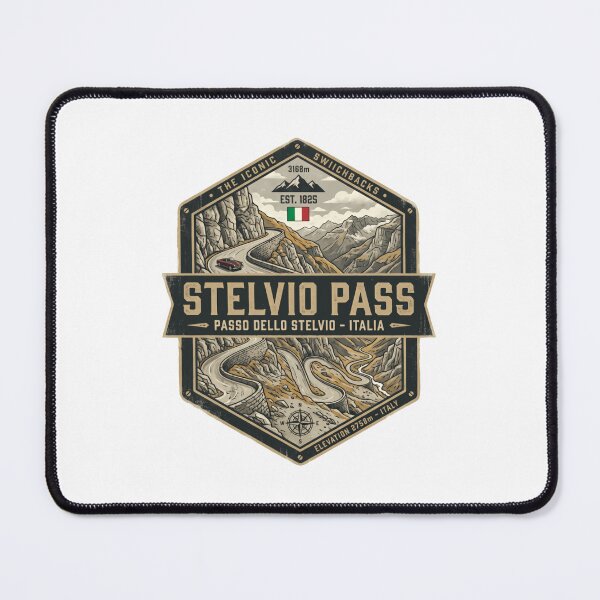 Item preview, Stelvio Pass The Iconic Switchbacks Passo Dello Stelvio Italia Mountain Driving Road Trip designed and sold by Simsimah26Parks.