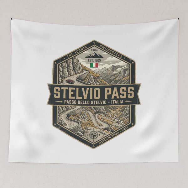 Item preview, Stelvio Pass The Iconic Switchbacks Passo Dello Stelvio Italia Mountain Driving Road Trip designed and sold by Simsimah26Parks.