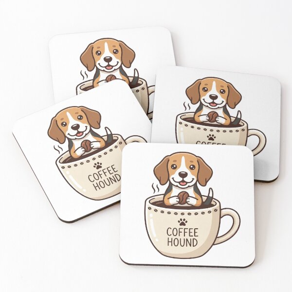 Item preview, Funny Beagle Coffee Lover Dog Mom Caffeine Addict designed and sold by PictoVibe.