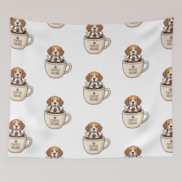 Item preview, Funny Beagle Coffee Lover Dog Mom Caffeine Addict designed and sold by PictoVibe.