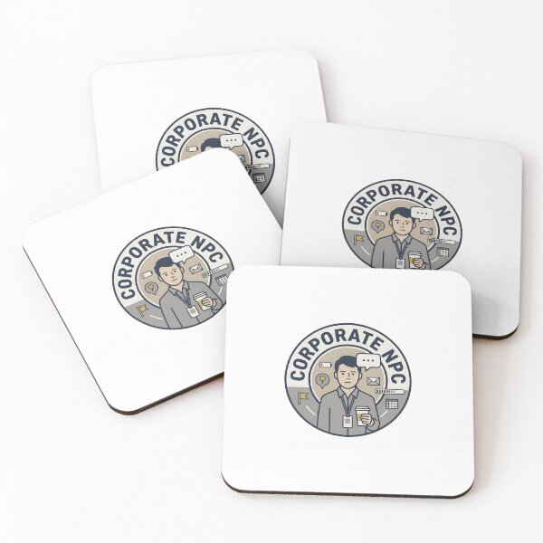 Item preview, Corporate NPC Funny Remote Work Office Employee Badge designed and sold by Fenay Designs.