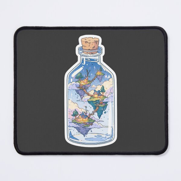 Item preview, Floating islands in a bottle sticker pack designed and sold by MendaciousMina.