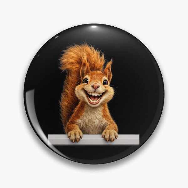 Item preview, Happy Smiling Squirrel – Funny Cute Animal Design designed and sold by MargaretaArt.