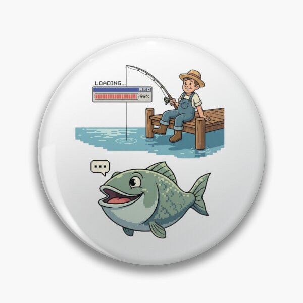 Item preview, Cargando pesca... – Divertida camiseta de juego de pesca para pescadores designed and sold by Mind-Echo.