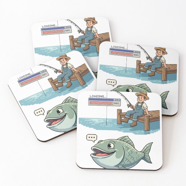 Item preview, Fishing Loading... – Funny Fishing Gamer T-Shirt for Anglers designed and sold by Mind-Echo.