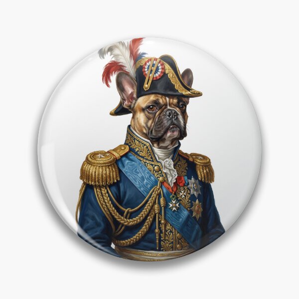 Item preview, Napoleon Bonabark Classical Dog Portrait Military General designed and sold by PictoVibe.