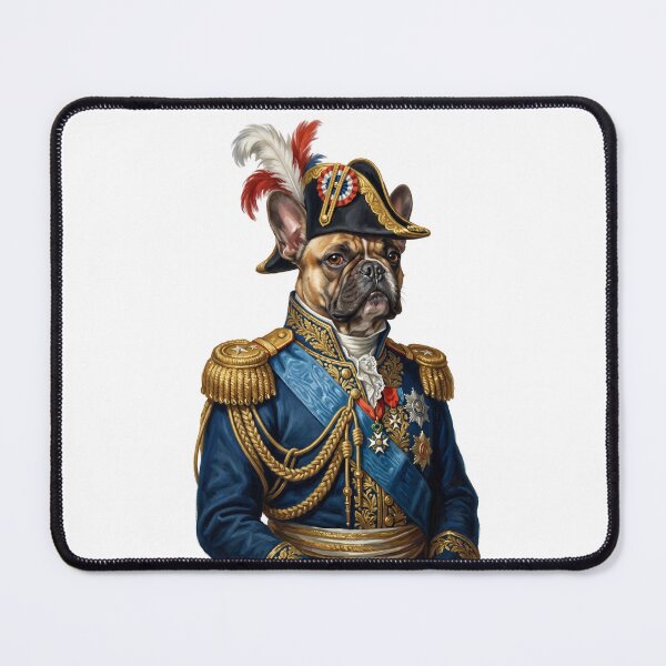 Item preview, Napoleon Bonabark Classical Dog Portrait Military General designed and sold by PictoVibe.