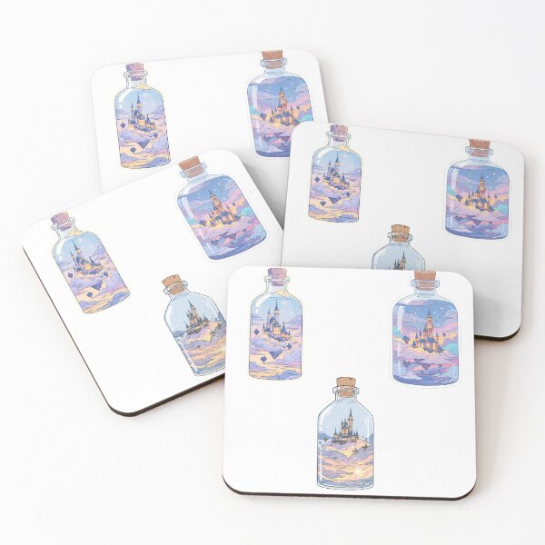 Item preview, Mini floating castles in a bottle sticker pack designed and sold by MendaciousMina.