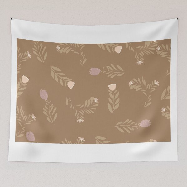 Item preview, floral pattern featuring simple flower shapes and soft, clean compositions. designed and sold by Line-Aura.