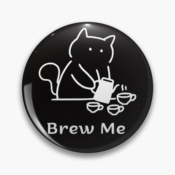 Item preview, Brew Me Funny Coffee Cat Minimalist Line Art Design designed and sold by ContigoART.