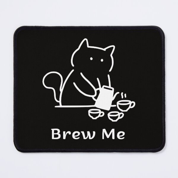 Item preview, Brew Me Funny Coffee Cat Minimalist Line Art Design designed and sold by ContigoART.