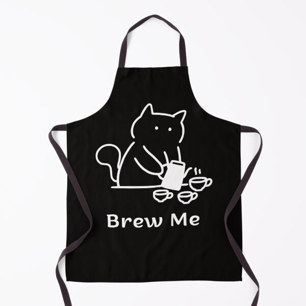 Item preview, Brew Me Funny Coffee Cat Minimalist Line Art Design designed and sold by ContigoART.
