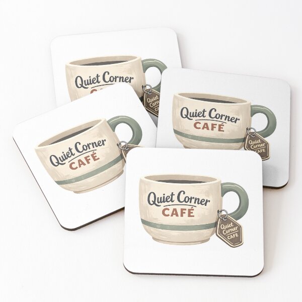 Item preview, Quiet Corner Café Minimal Illustration designed and sold by Naviora.
