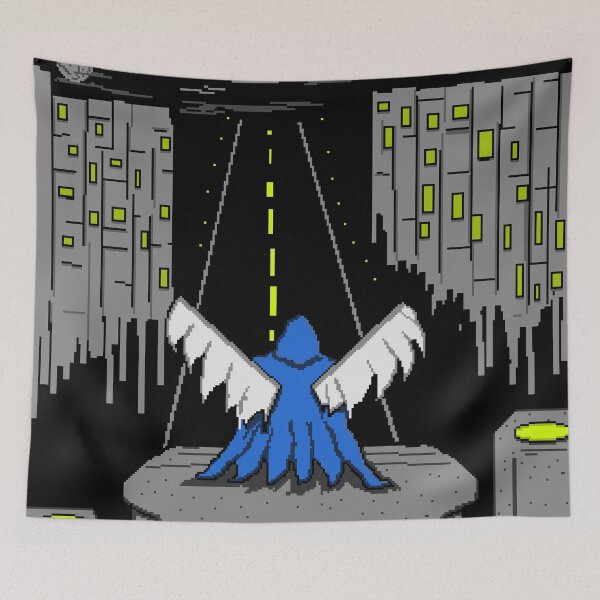 Item preview, Cyberpunk Dark Angel - Retro Pixel art designed and sold by RetroRlx.