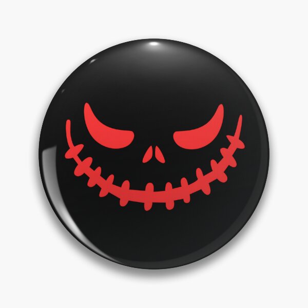 Item preview, Red Neon Evil Pumpkin Face Creepy Stitched Smile designed and sold by DarkOriginArts.