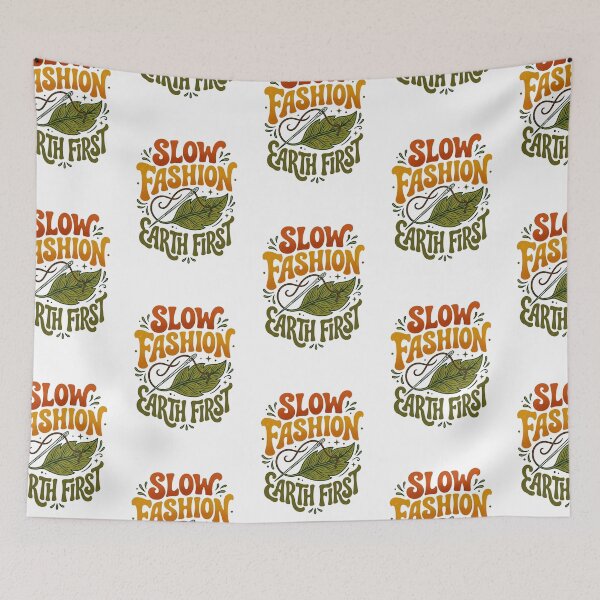 Item preview, Slow Fashion Earth First Retro 70s Sustainability designed and sold by PictoVibe.