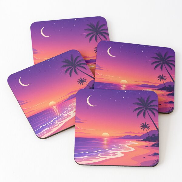 Item preview, MOON AND BEACH designed and sold by LUNA VIBES.