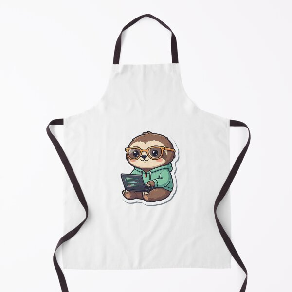 Item preview, Cute Sloth Programmer Coding on Laptop designed and sold by YALLABUY.