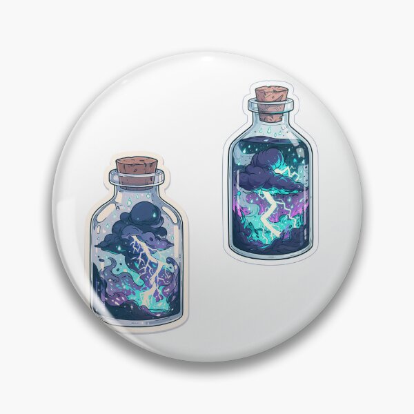 Item preview, Thunderclouds in a bottle sticker pack designed and sold by MendaciousMina.