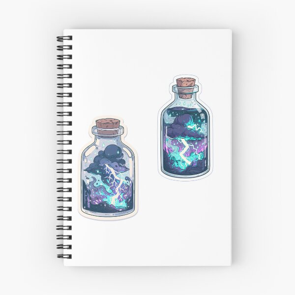 Item preview, Thunderclouds in a bottle sticker pack designed and sold by MendaciousMina.