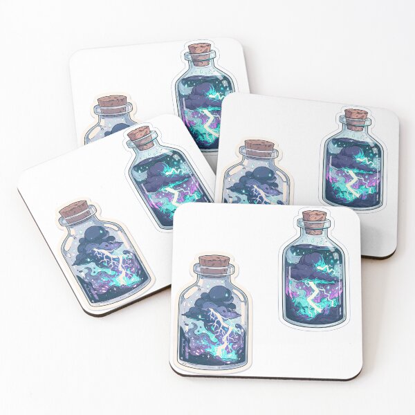 Item preview, Thunderclouds in a bottle sticker pack designed and sold by MendaciousMina.