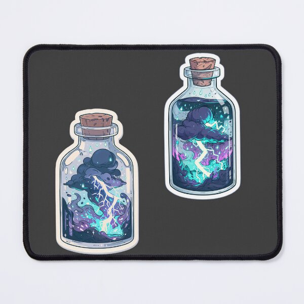Item preview, Thunderclouds in a bottle sticker pack designed and sold by MendaciousMina.